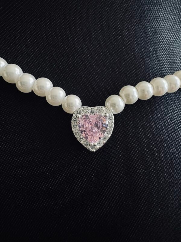 Collar Perlas con Corazón