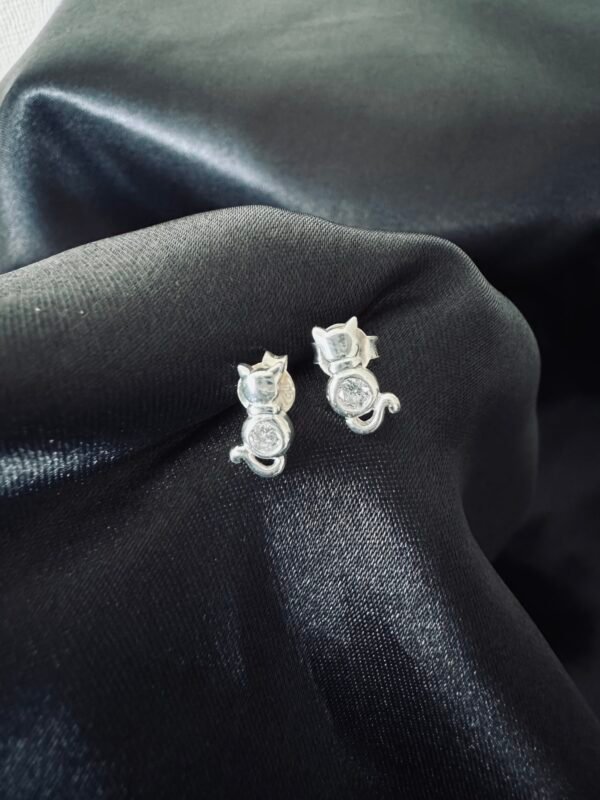 Aros Gatito Circón