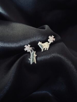 Aros Gatitos con Flores