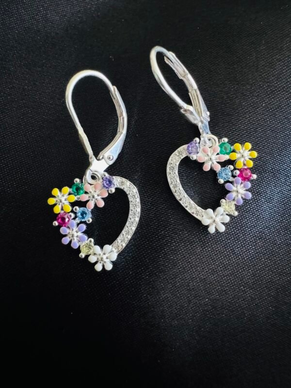 Argolla Clip Corazón de Flores