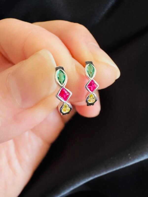 Argolla Huggie Circones de Color