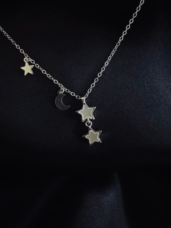 Collar Luna y Estrellas con Nácar