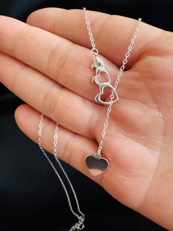 Collar Cascada Corazones