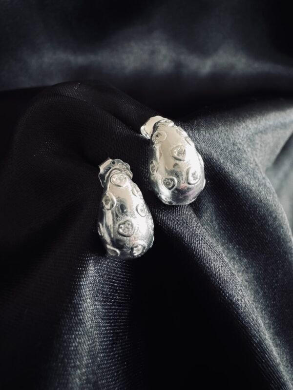 Aros Gota Chunky con Circones