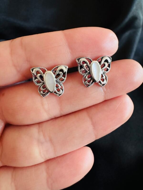 Aros Mariposa con Nácar