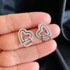 Aros Corazones con Circones