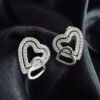 Aros Corazones con Circones