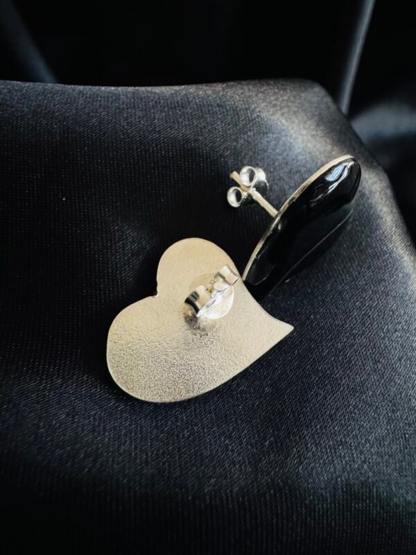 Corazón Metalizado Negro