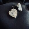 Aros Corazón con Nácar