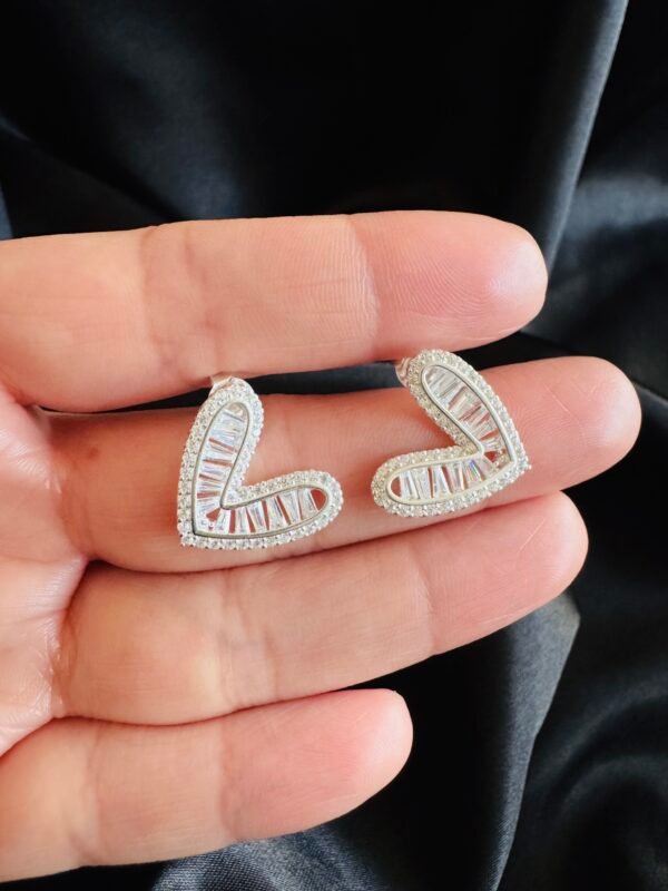 Aros Corazón con Circones Baguette