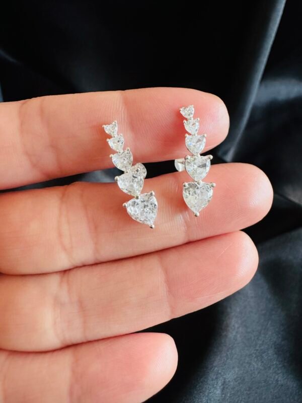 Aros Corazones con Circones