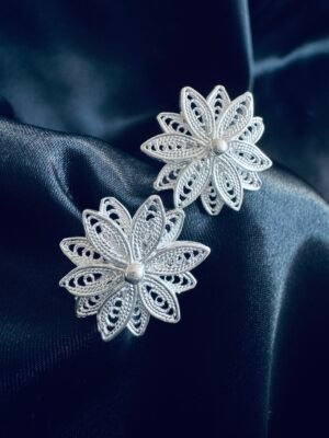 Aros Flor en Filigrana