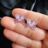 Aros Mariposa Esmaltada