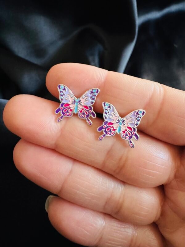 Aros Mariposa Esmaltada