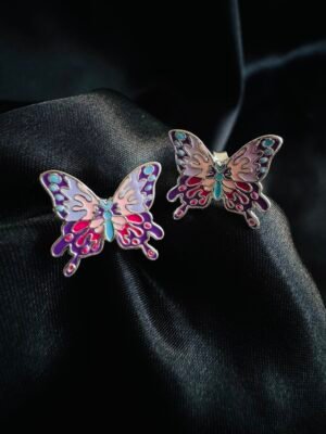 Aros Mariposa Esmaltada