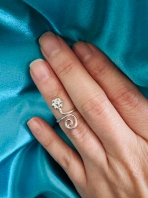 Anillo Midi Flor Espiral