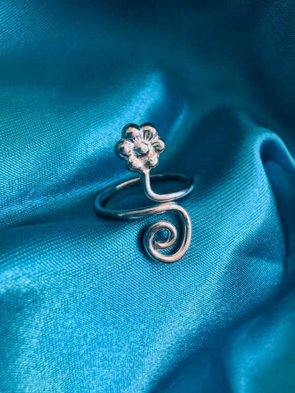 Anillo Midi Flor Espiral