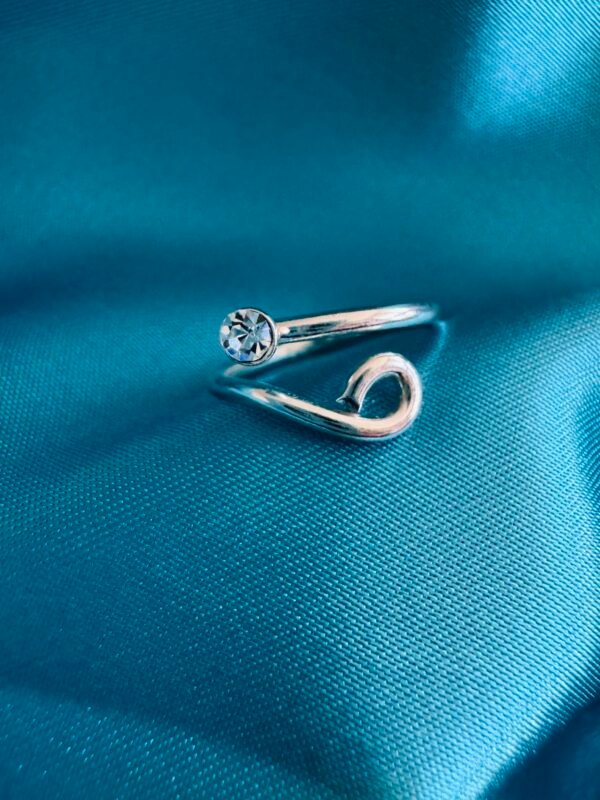 Anillo Midi Espiral Circón