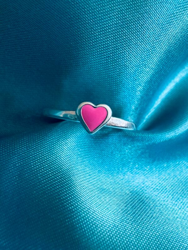 Anillo Midi Corazón Rosa 🩷