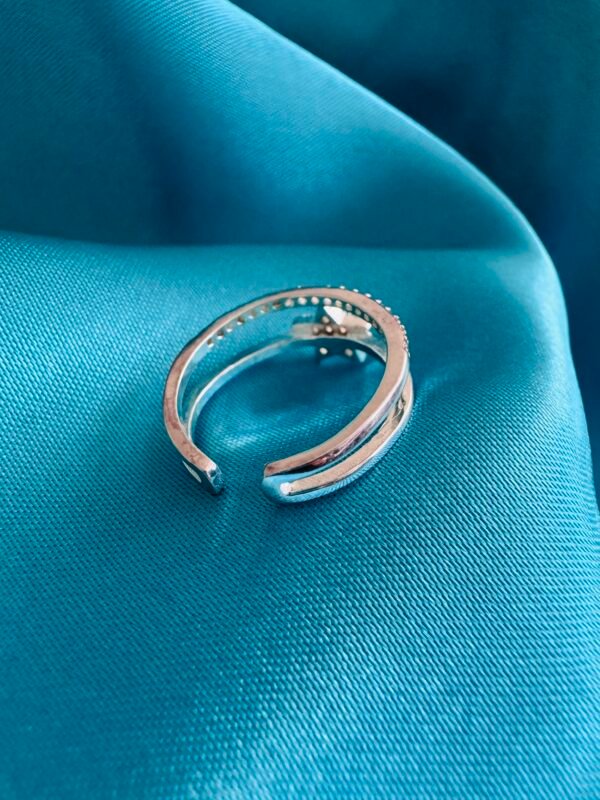 Anillo Midi Doble Estrella con Circones 🌟