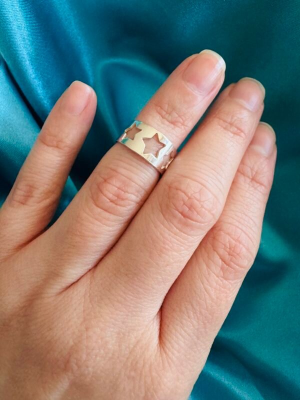 Anillo Midi Banda de Estrellas