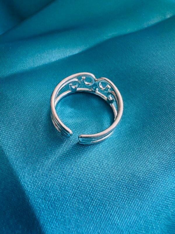 Anillo Midi Espiral con Circón Rosa