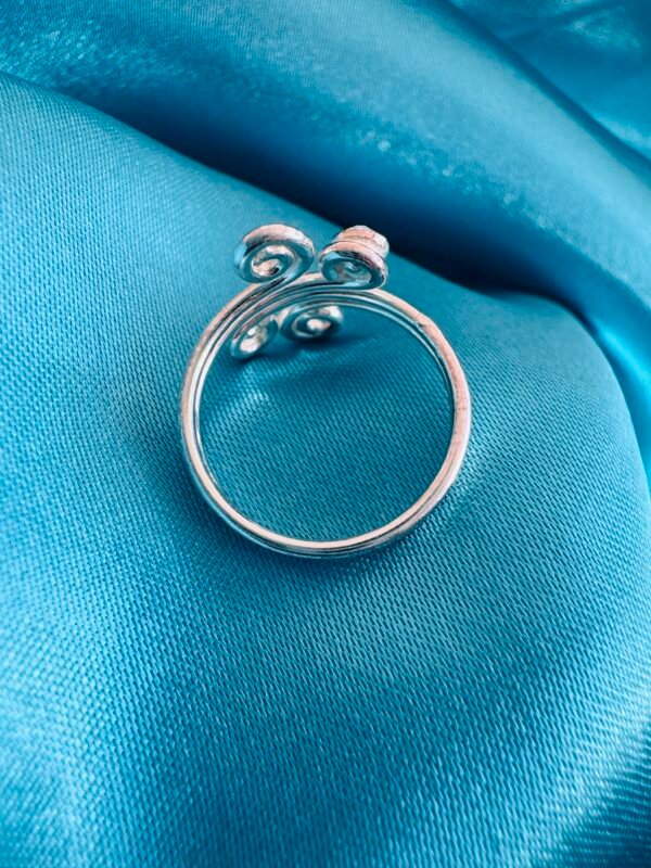 Anillo Midi Espirales y Circones