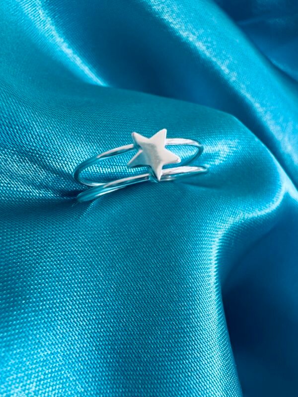 Anillo Midi Doble con Estrella