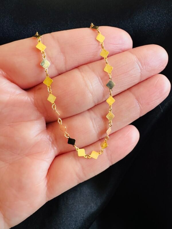 Pulsera Rombos Dorados