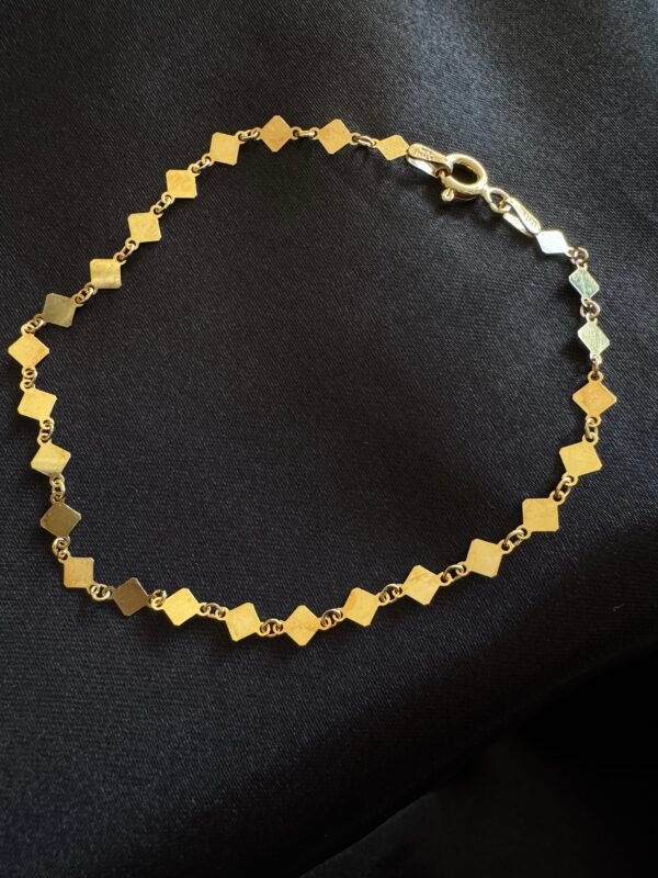 Pulsera Rombos Dorados