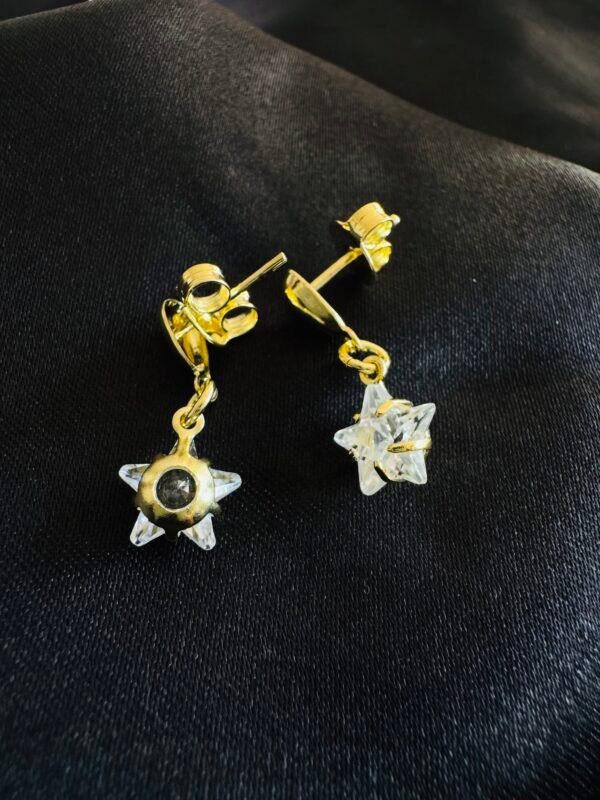 IMG_3584 Aros Dorados con Estrellas de Circón