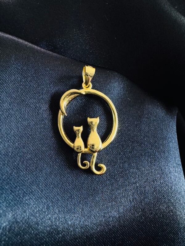 Colgante Gatitos Dorados