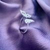 Anillo Adaptable Mariposa  con Circones