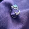Anillo Adaptable Eclipse con Piedra Turquesa
