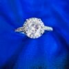 Anillo Solitario con Circones Pavé