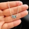 Pulsera Mariposa 🦋 de Cristal Azul