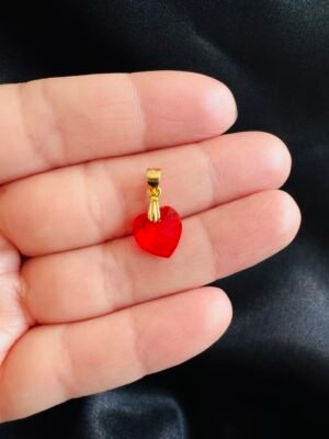 IMG_3685 Colgante Corazón de Cristal Rojo ❤️
