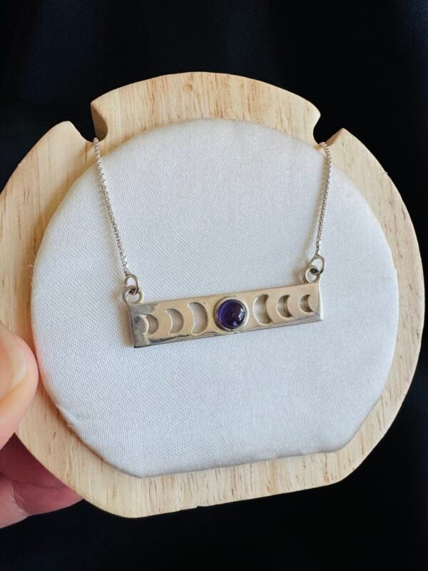 Collar Fase Lunar y Amatista
