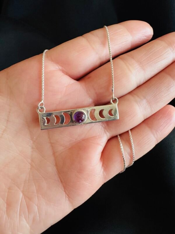 Collar Fase Lunar y Amatista