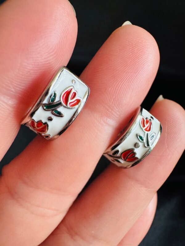 Argolla Tulipanes Esmaltados 💐