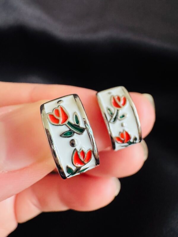 Argolla Tulipanes Esmaltados 💐