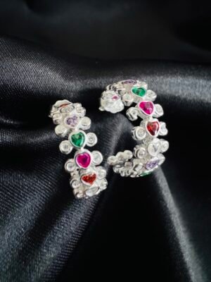 IMG_3957 Semi Argollas con Circones de Color