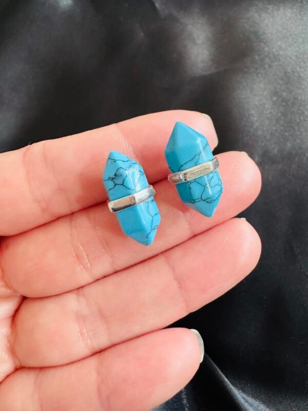 Aros Puntita Turquesa