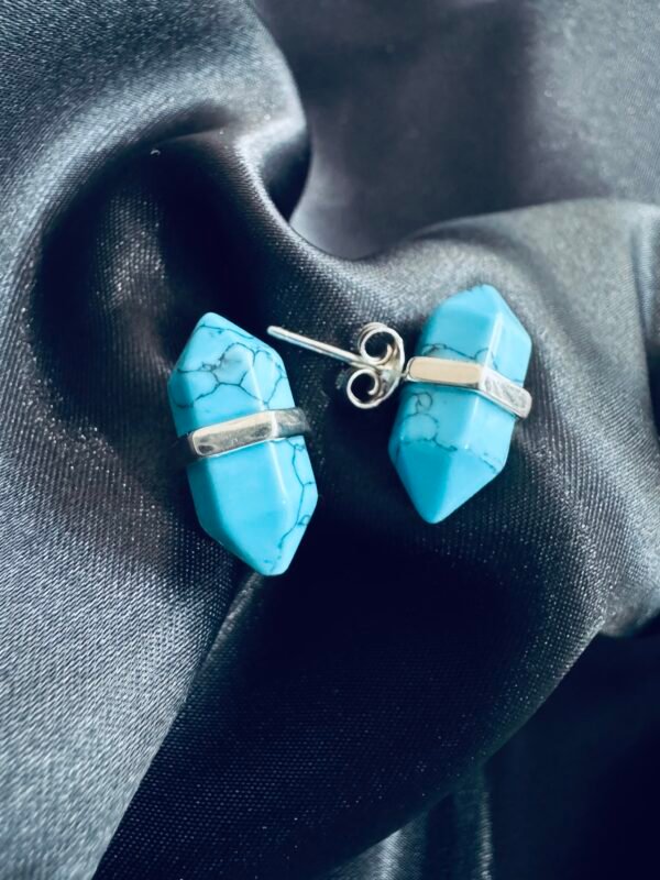 Aros Puntita Turquesa