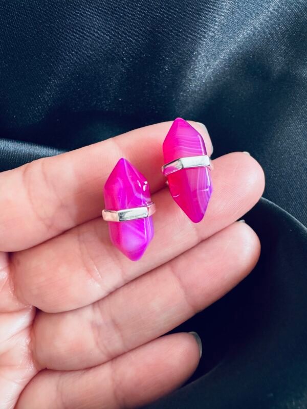 Aros Puntita Fucsia