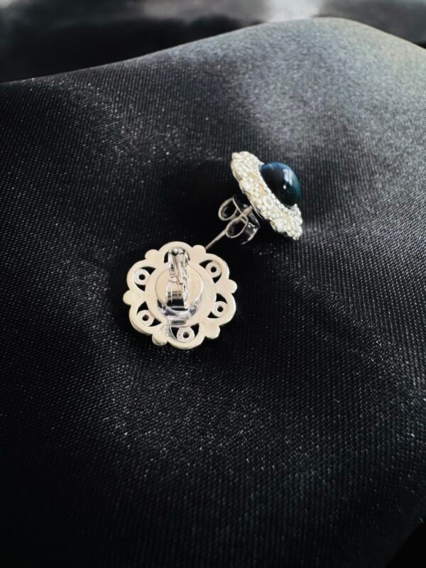 Aros Flor Lapislázuli