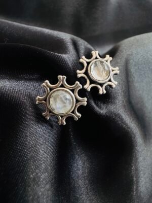 Aros Sol con Piedra Luna