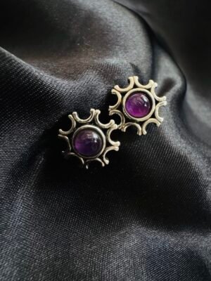 Aros Sol con Amatista