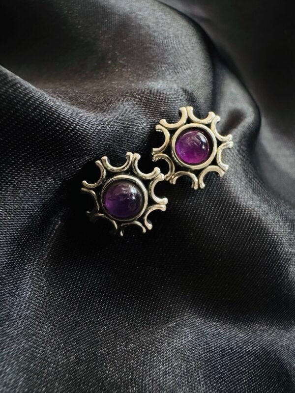 Aros Sol con Amatista