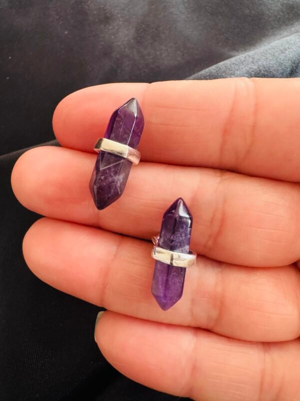 Aros Puntita Amatista